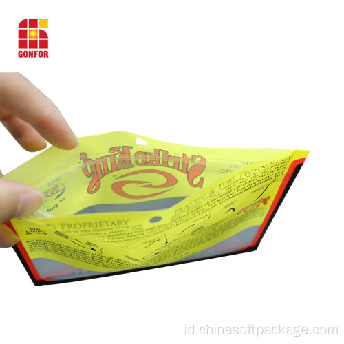 Moisture Proof Plastic Stand Up Pouch Dengan Zipper